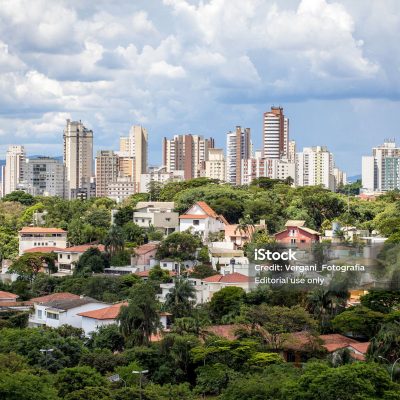 Sao Paulo, Brazil - December 20, 2016. View of Perdizes neighbourhood, A wealthy and wooded area in the city.